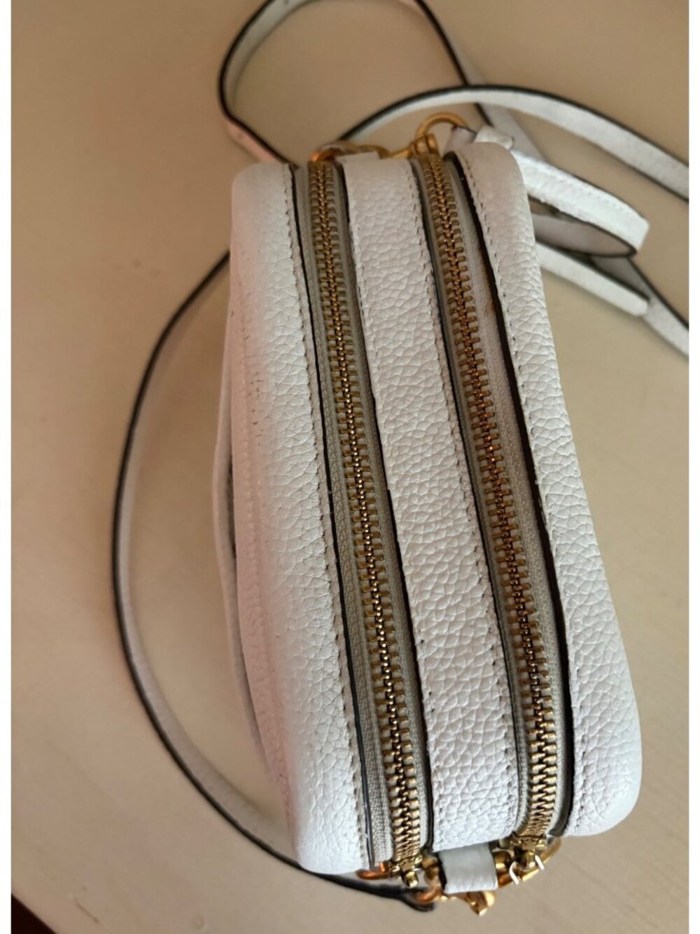 Tory Burch Perry Bombe White Crossbody Camera Handbag - Picture 6 of 13